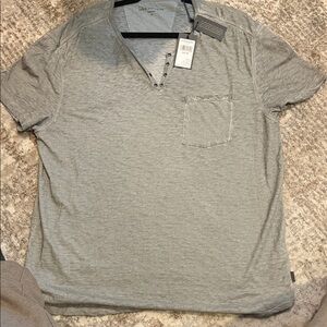 John Varvatos Gray V-Neck Men's Tee